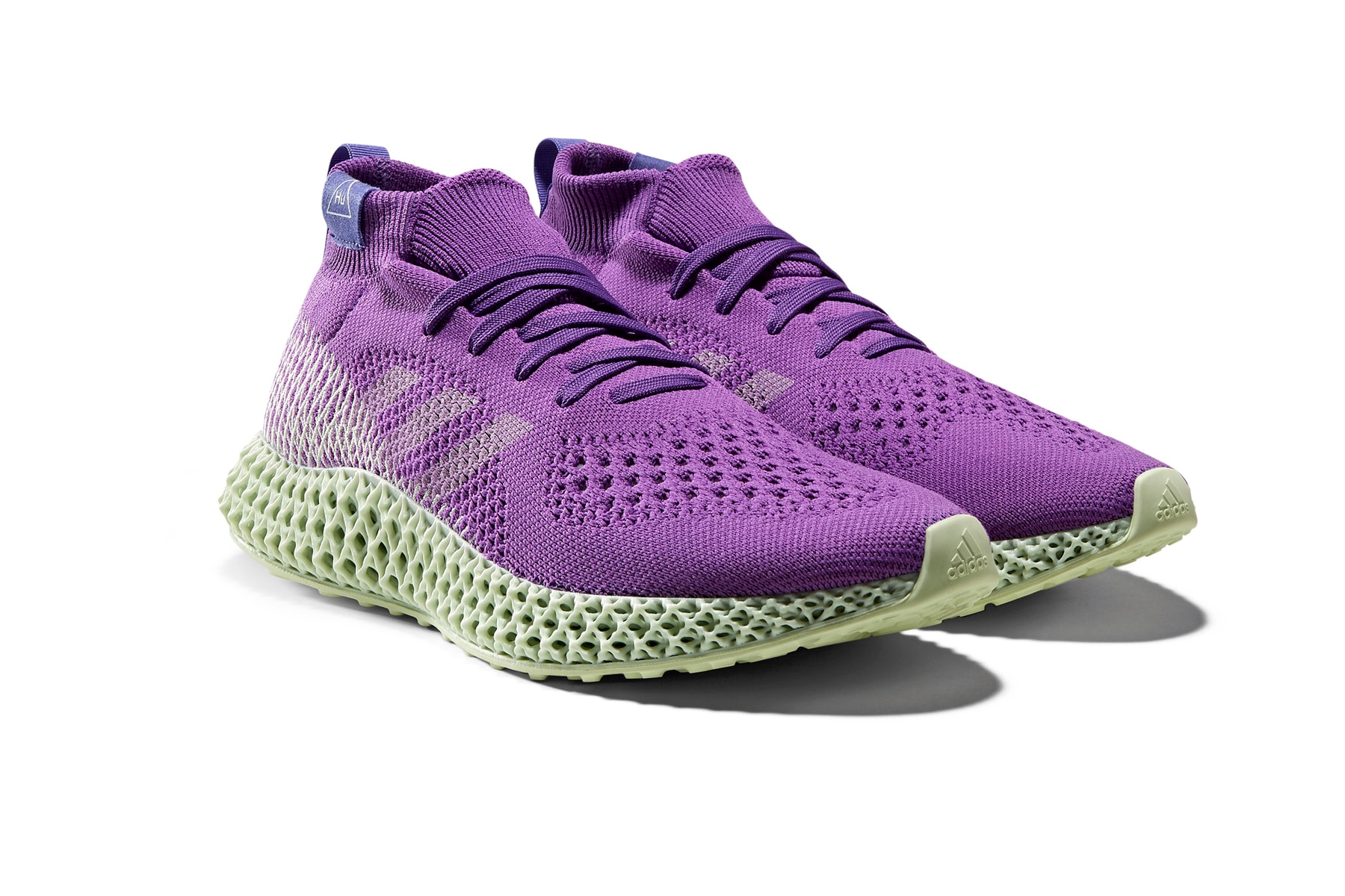 adidas Originals Pharrell Williams 4D Runner Release Info collaborations footwear sneakers 3d printing active purple tech olive 