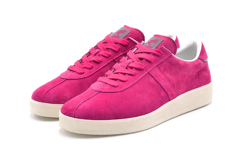 pop trading company karhu release information trampas t-shirt sneaker footwear shocking pink grunge grey buy cop purchase amsterdam finland helsinki