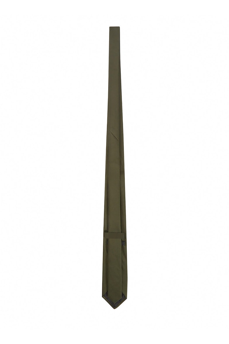 Prada Gabardine Nylon Triangle Logo Tie in Green accessories Italian Ties 