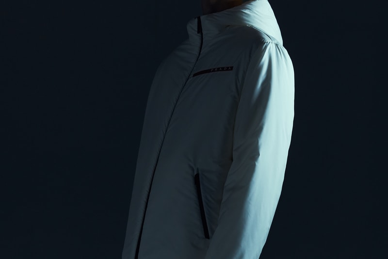 Prada Linea Rossa FW19 Collection Lookbook jersey sustainable style technicality red milan italy forward thinking fashion polarius sneaker 
