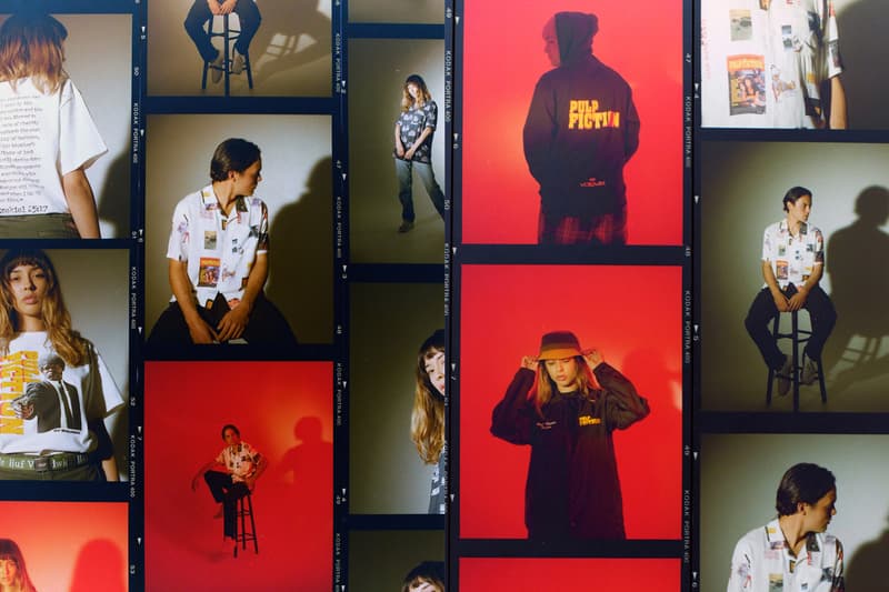 huf pulp fiction 25th anniversary collection lookbook release mia wallace uma thurman vincent vega john travolta samuel l jackson jules winnifield hamburger scene