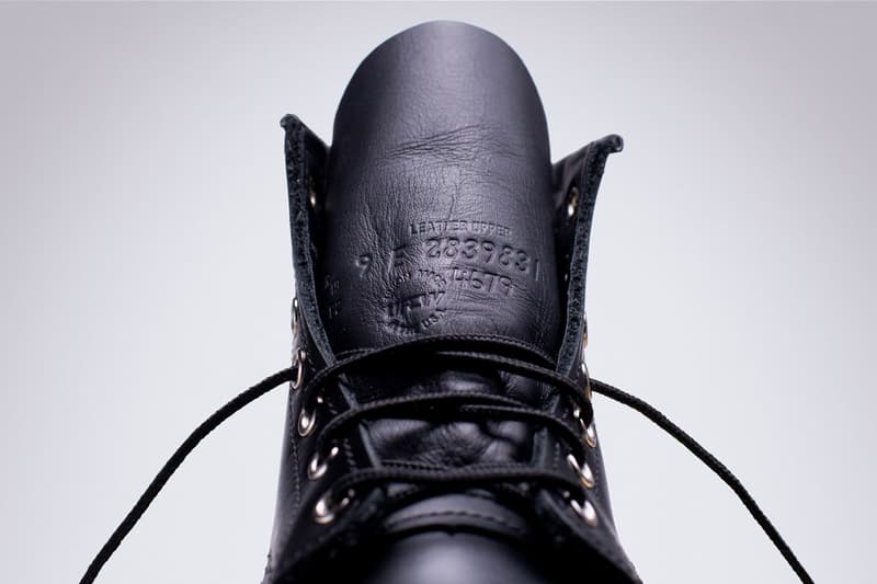 fragment design x Red Wing Boot Hiroshi Fujiwara Collaboration 4679 Mock Toe Black Leather 466 Round Toe