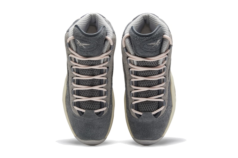 Reebok Question Mid COLD SOLID GREY STEEL FW0875 allen iverson gray basketball shoes sneakers footwear hairy suede nubuck