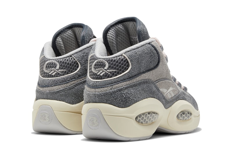 Reebok Question Mid COLD SOLID GREY STEEL FW0875 allen iverson gray basketball shoes sneakers footwear hairy suede nubuck
