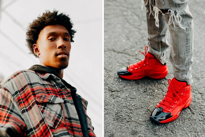 reebok question mid heart over hype red black Philadelphia philly release date info photos price allen iverson Josh Richardson 76ers