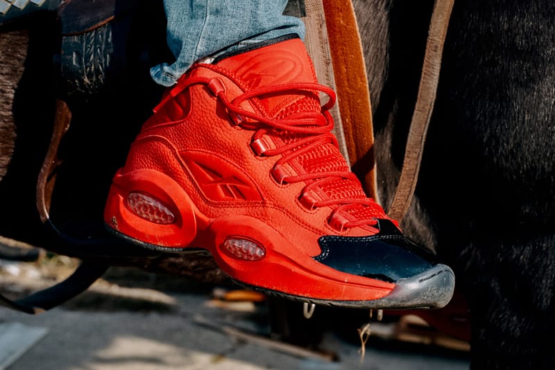 reebok question mid red