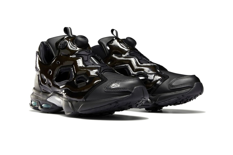 Reebok Fury Millennium Black Triple shoes sneakers footwear kicks runners trainers DV7676 instapump pump fit technology button eva midsole dmx cushioning 2001 retro OG