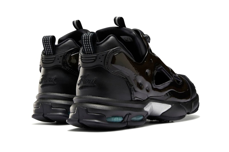 Reebok Fury Millennium Black Triple shoes sneakers footwear kicks runners trainers DV7676 instapump pump fit technology button eva midsole dmx cushioning 2001 retro OG