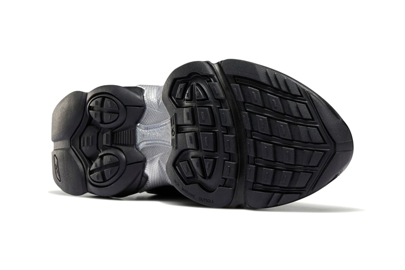 Reebok Fury Millennium Black Triple shoes sneakers footwear kicks runners trainers DV7676 instapump pump fit technology button eva midsole dmx cushioning 2001 retro OG