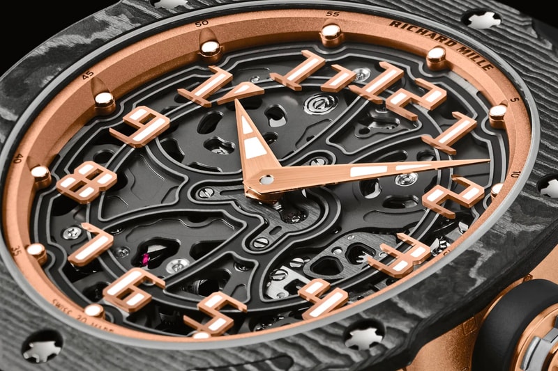 Richard Mille RM 33-02 Watch Info carbon case 41mm swiss design RM watches Luxury timepiece gold 