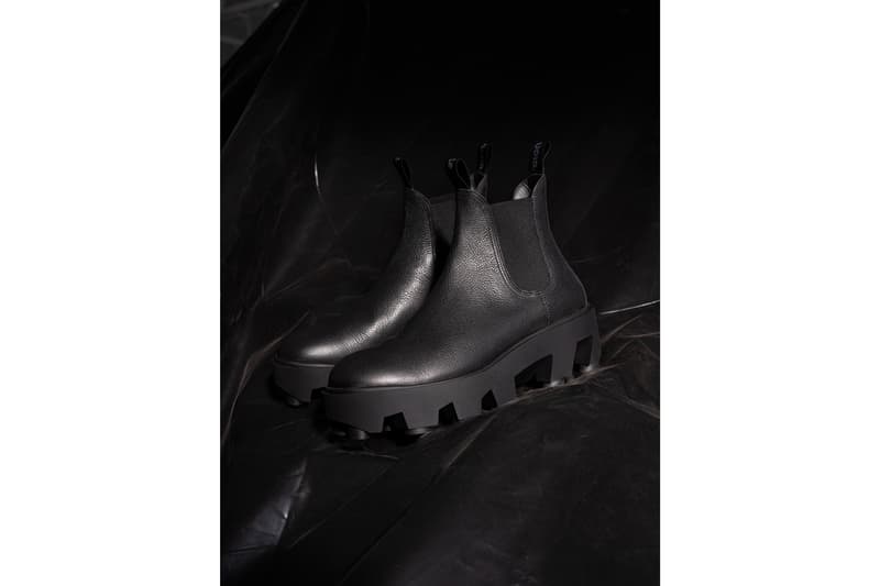 S.R. STUDIO. LA. CA. "THERAPIST BOOT" Release SLIP-ON LACE-UP Black Sterling Ruby