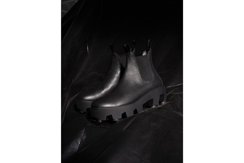 S.R. STUDIO. LA. CA. "THERAPIST BOOT" Release SLIP-ON LACE-UP Black Sterling Ruby