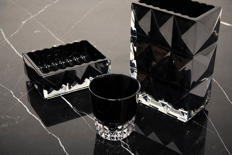 Saint Laurent Rive Droite Holidays 2019 Collection Homeware Christmas Gifts Presents Luxury Xmas Tree Pinewood Forest Baccarat Black Heart Amor, Louxor vase, Louxor vide-poche Louxor Tumblers Ski SetPierre Hermé 