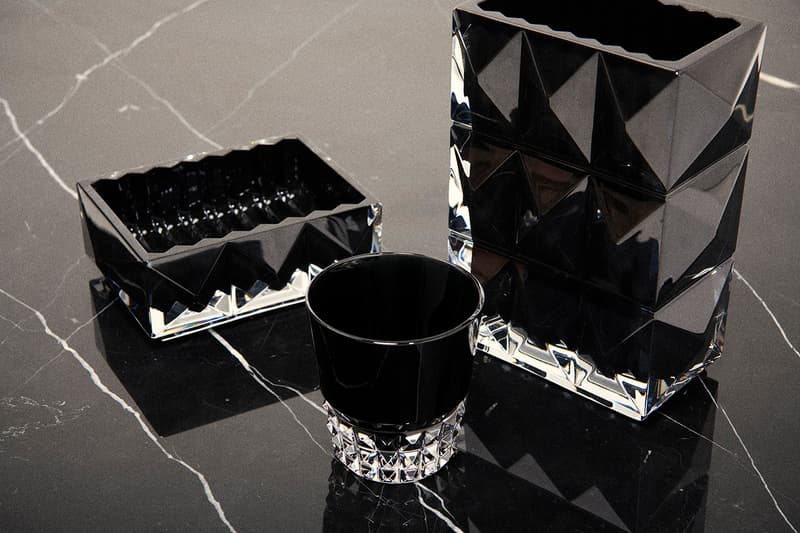 Saint Laurent Rive Droite Holidays 2019 Collection Homeware Christmas Gifts Presents Luxury Xmas Tree Pinewood Forest Baccarat Black Heart Amor, Louxor vase, Louxor vide-poche Louxor Tumblers Ski SetPierre Hermé