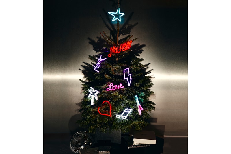 Saint Laurent Rive Droite Holidays 2019 Collection Homeware Christmas Gifts Presents Luxury Xmas Tree Pinewood Forest Baccarat Black Heart Amor, Louxor vase, Louxor vide-poche Louxor Tumblers Ski SetPierre Hermé 