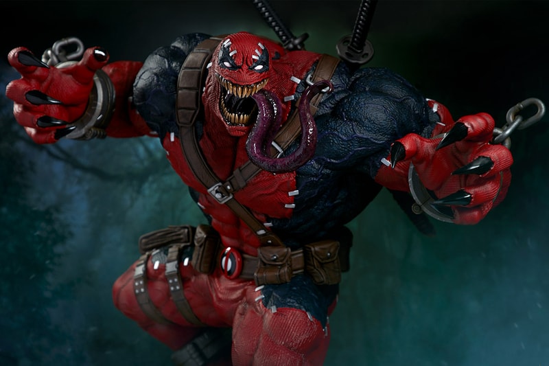 sideshow collectibles 40 inch statue marvel contest of champions venom deadpool venompool toy Release info Date Buy Price