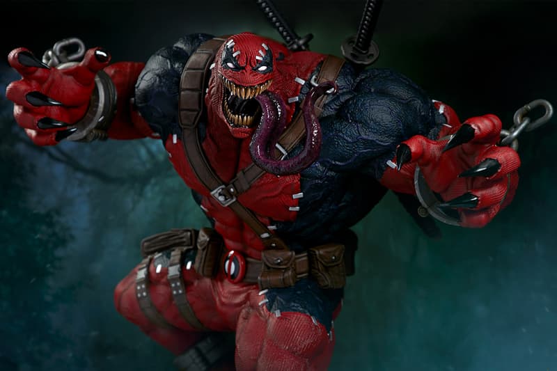 sideshow collectibles 40 inch statue marvel contest of champions venom deadpool venompool toy Release info Date Buy Price