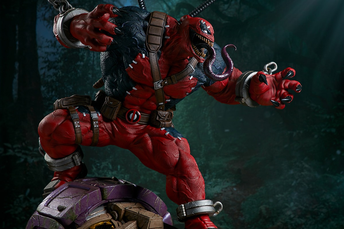 sideshow collectibles 40 inch statue marvel contest of champions venom deadpool venompool toy Release info Date Buy Price