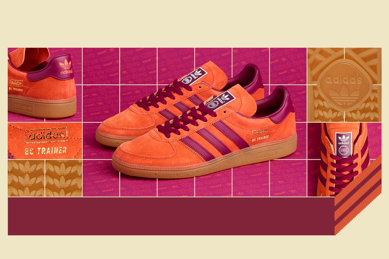size adidas bc trainer handball orange plum purple gum tan release date info photos price