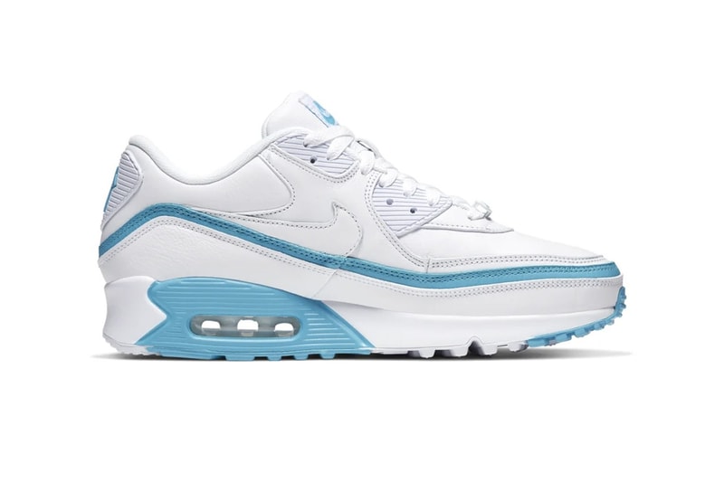 StockX Nike Air Max 90 UNDEFEATED Pack infrared aqua blue green optic yellow double mudguard white and black based five-strike logo