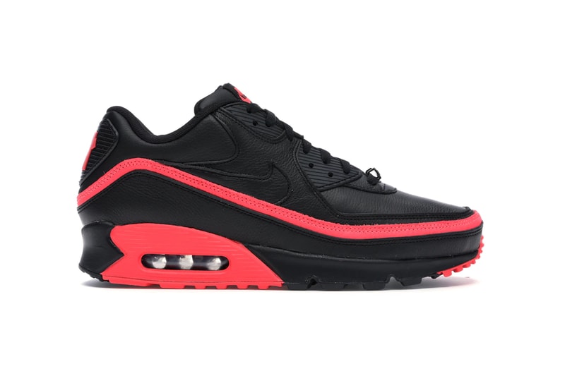 StockX Nike Air Max 90 UNDEFEATED Pack infrared aqua blue green optic yellow double mudguard white and black based five-strike logo