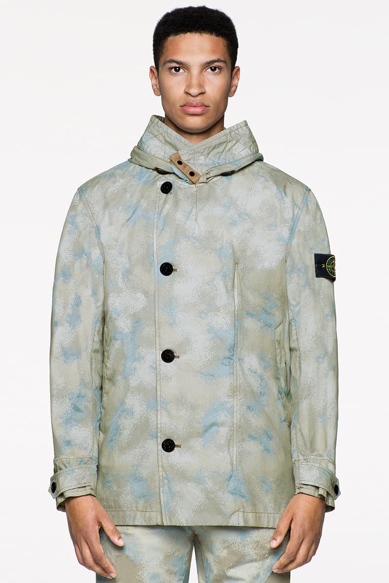 Stone Island SS20 Icon Imagery Collection Lookbook technical apparel casual sportswear contemporary david-tc camouflage reflective frost nylon metal