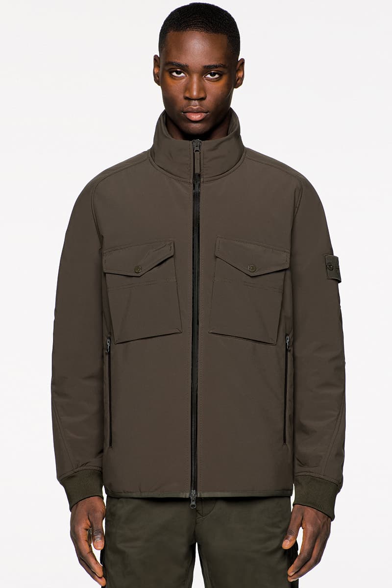 Stone Island SS20 Icon Imagery Collection Lookbook technical apparel casual sportswear contemporary david-tc camouflage reflective frost nylon metal