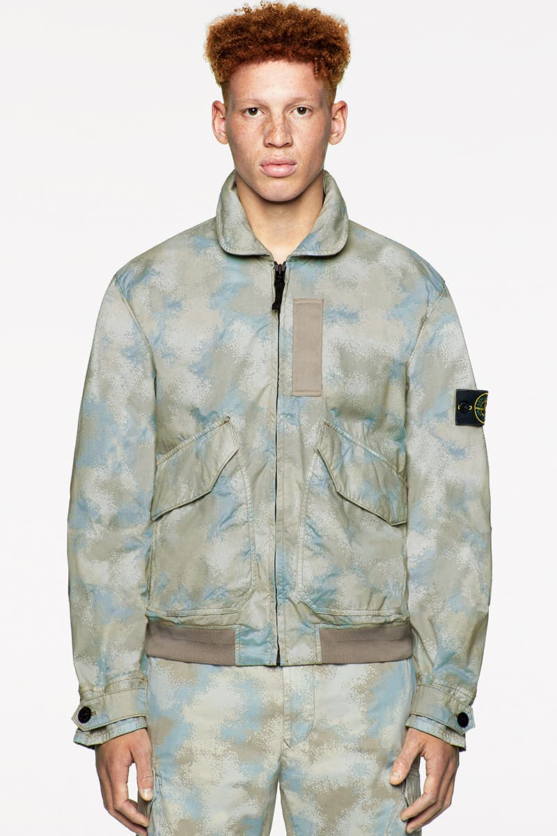 Stone Island SS20 Icon Imagery Collection Lookbook technical apparel casual sportswear contemporary david-tc camouflage reflective frost nylon metal 