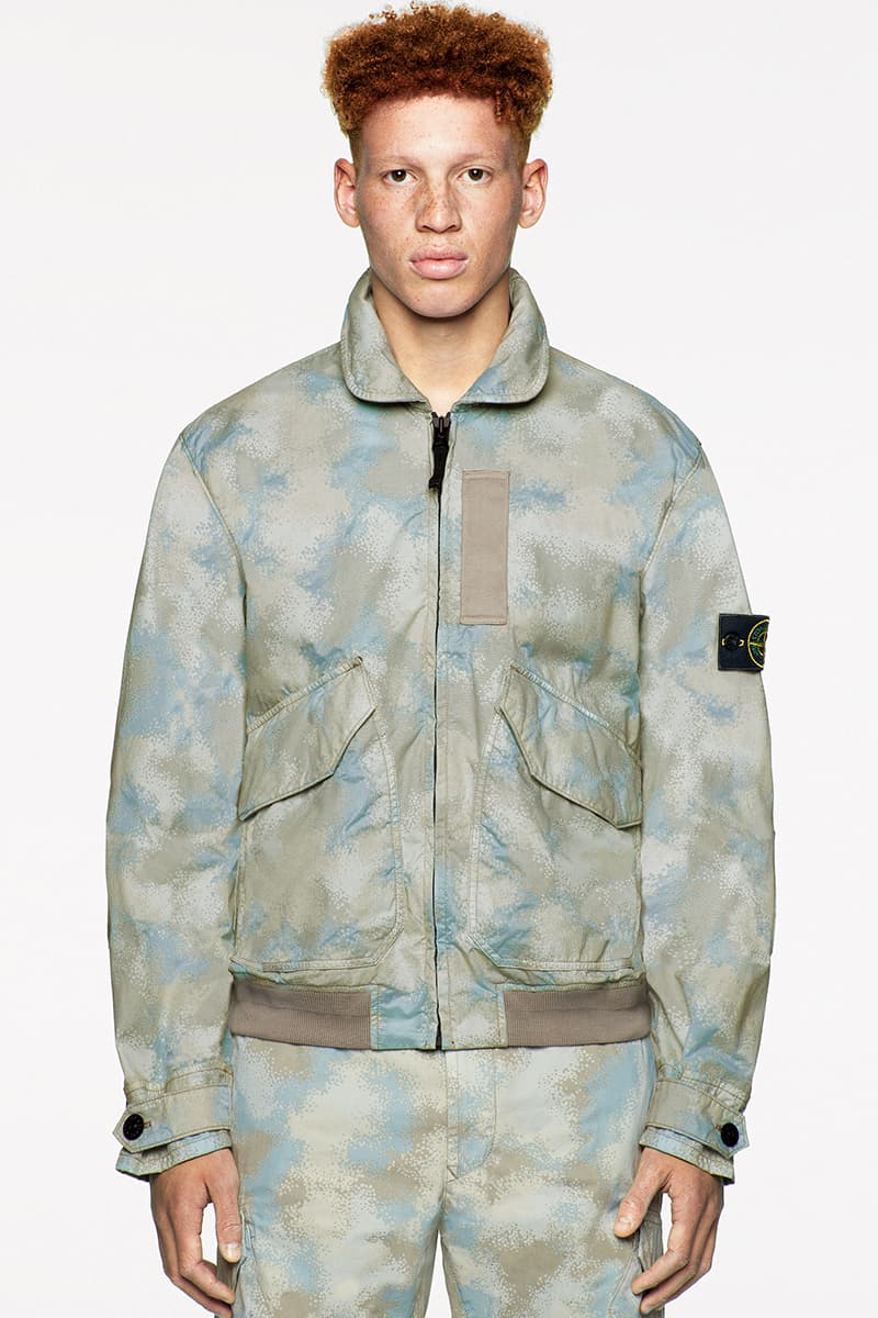 Stone Island SS20 Icon Imagery Collection Lookbook technical apparel casual sportswear contemporary david-tc camouflage reflective frost nylon metal
