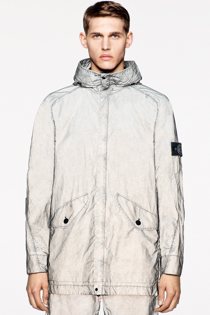 Stone Island SS20 Icon Imagery Collection Lookbook technical apparel casual sportswear contemporary david-tc camouflage reflective frost nylon metal 