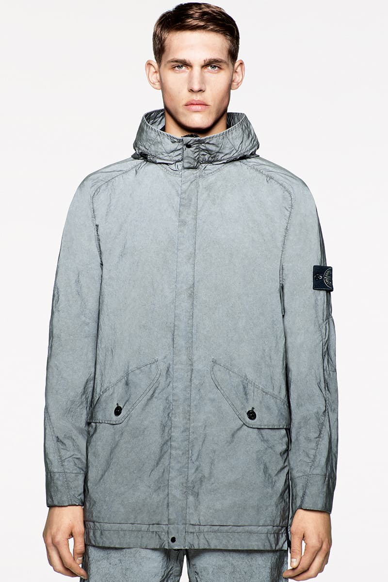 Stone Island SS20 Icon Imagery Collection Lookbook technical apparel casual sportswear contemporary david-tc camouflage reflective frost nylon metal 