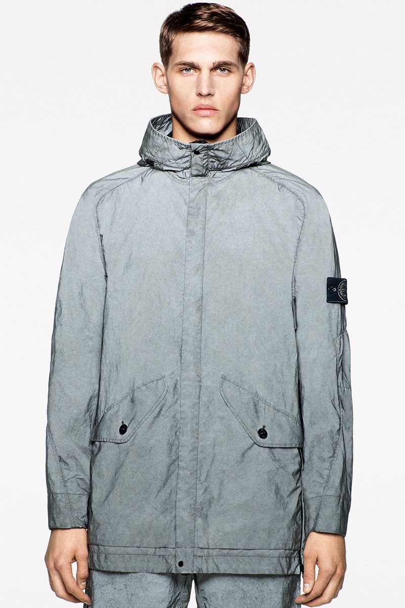 Stone Island SS20 Icon Imagery Collection Lookbook technical apparel casual sportswear contemporary david-tc camouflage reflective frost nylon metal 