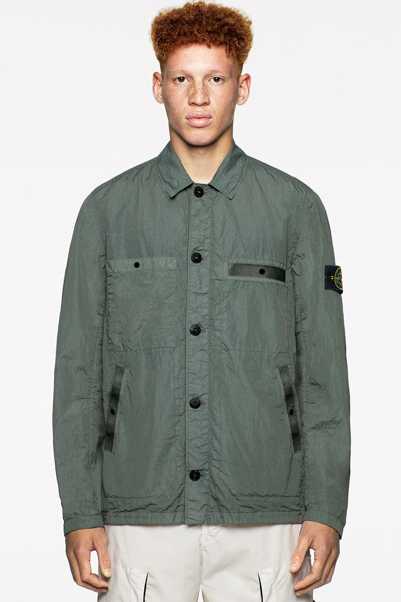 Stone Island SS20 Icon Imagery Collection Lookbook technical apparel casual sportswear contemporary david-tc camouflage reflective frost nylon metal