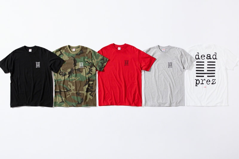 Supreme x dead prez Fall 2019 collaboration hip hop new york supreme jackets hat accessories lookbooks 