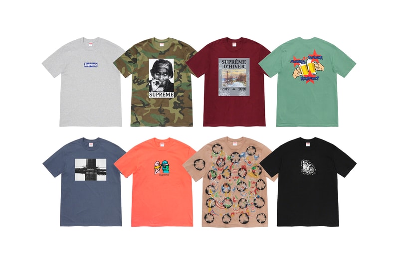 Supreme Winter 2019 Tees: Bandana Box Logo, X-Mas Christmas T-Shirt