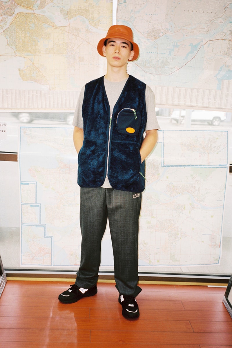 Très Bien Sneeze Magazine Capsule Collection launch info lookbook art logo publication leather fleece wool trouser anorak bucket hat