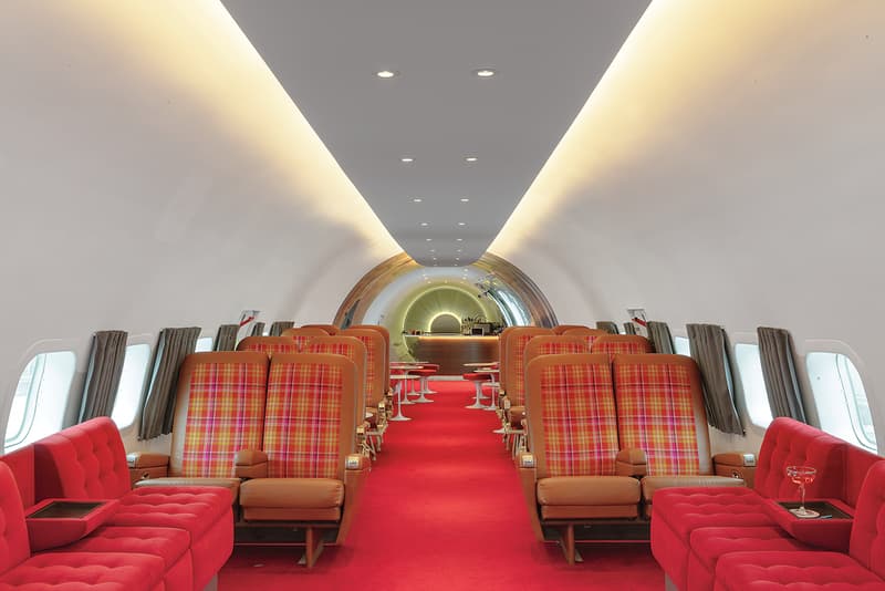 TWA Hotel Turns Vintage Airplane Into Retro Bar cocktail hospitality airports jfk 1958 Lockheed Constellation Strainer aircraft