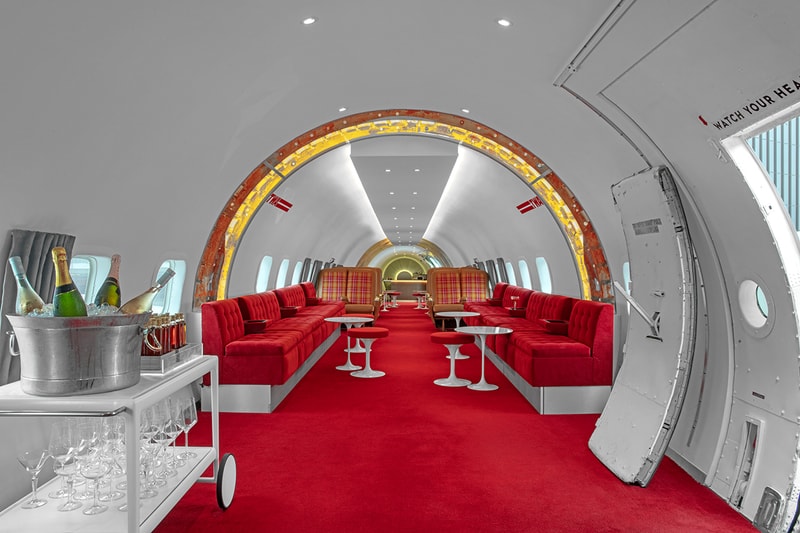 TWA Hotel Turns Vintage Airplane Into Retro Bar cocktail hospitality airports jfk 1958 Lockheed Constellation Strainer aircraft