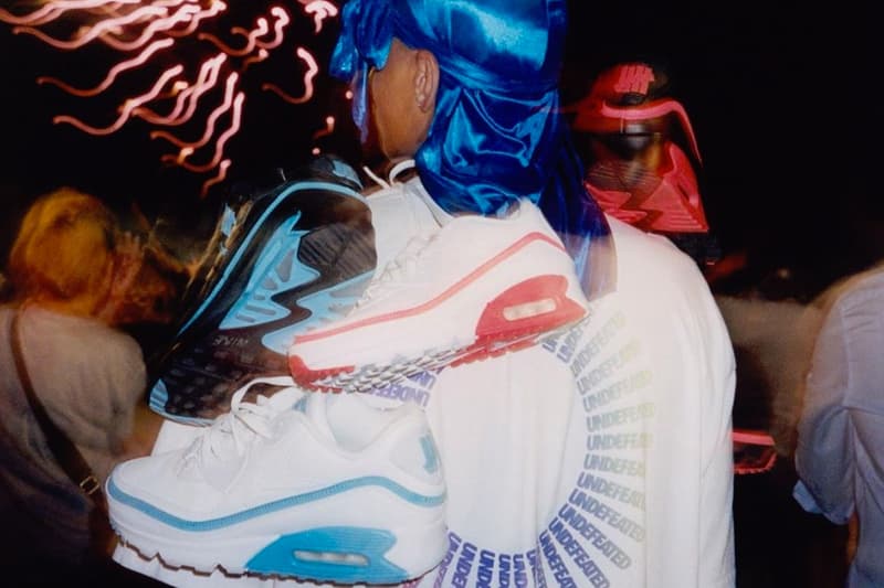 undefeated nike air max 90 collaboration sneakers classic colorway release teaser instagram