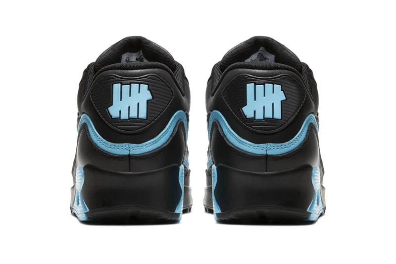 UNDEFEATED x Nike Air Max 90 Pack Release Information Official Look First Product Shots Footwear Sneakers Swoosh Collaboration Hyped Kicks White Blue Fury Opti Yellow Black