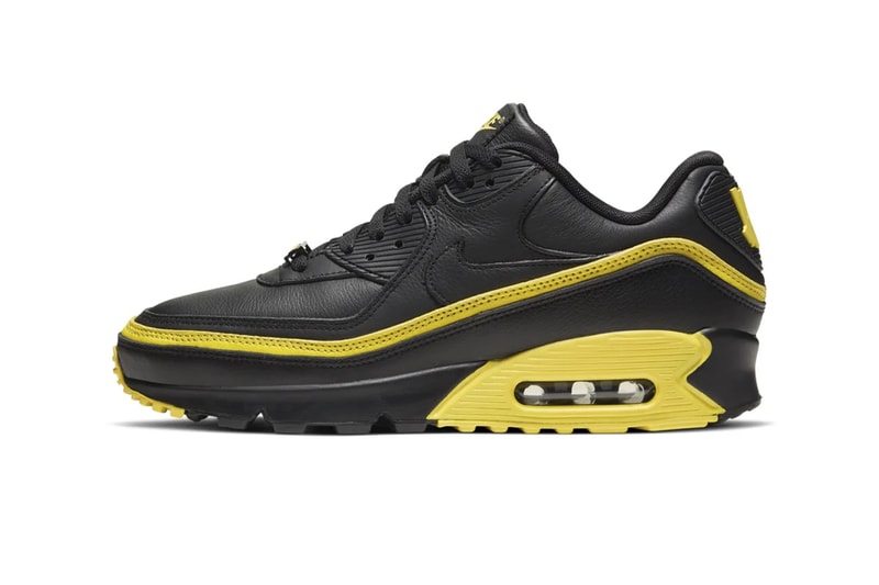 UNDEFEATED x Nike Air Max 90 Pack Release Information Official Look First Product Shots Footwear Sneakers Swoosh Collaboration Hyped Kicks White Blue Fury Opti Yellow Black