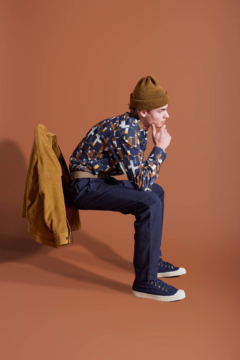 Universal Works Fall/Winter 2019 Lookbook Outerwear Sweaters Jumpers Trousers T-Shirts Autumnal Accessories Aesop’s fable of the Hare and the Tortoise British Classic Brand Anniversary Collection