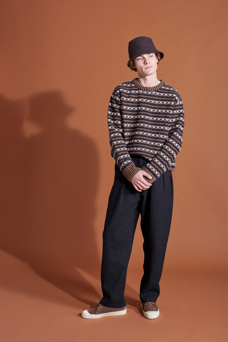 Universal Works Fall/Winter 2019 Lookbook Outerwear Sweaters Jumpers Trousers T-Shirts Autumnal Accessories Aesop’s fable of the Hare and the Tortoise British Classic Brand Anniversary Collection