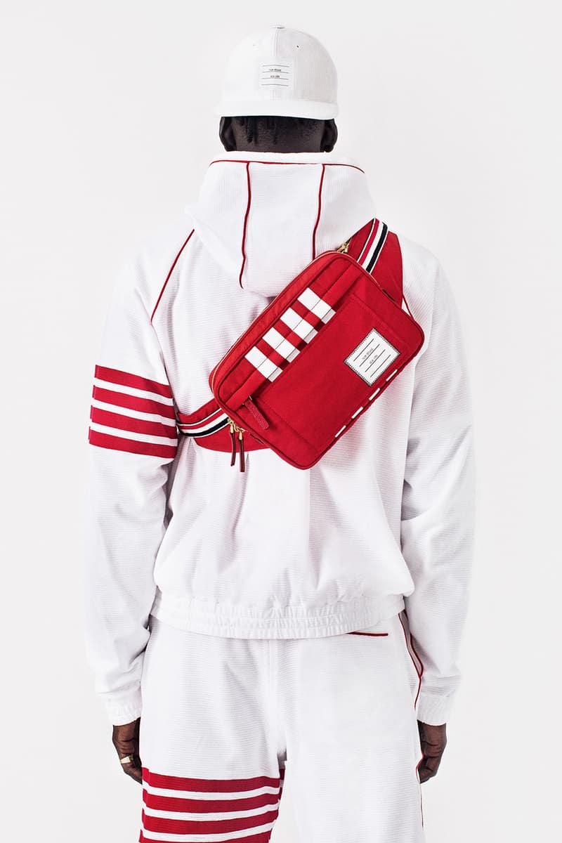 UNKNWN Wynwood x Thom Browne Capsule Collaboration lookbook lebron james collection menswear tee shirt polo hoodie slide sandals socks shorts mesh miami exclusive drop release date info december 13 2019 buy