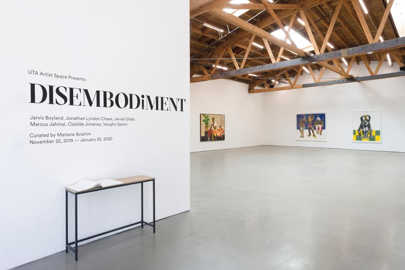 uta artist space disembodiment exhibition clotilde jimenez jarvis boyland jerrell gibbs jonathan lyndon chase marcus jahmal vaughn spann
