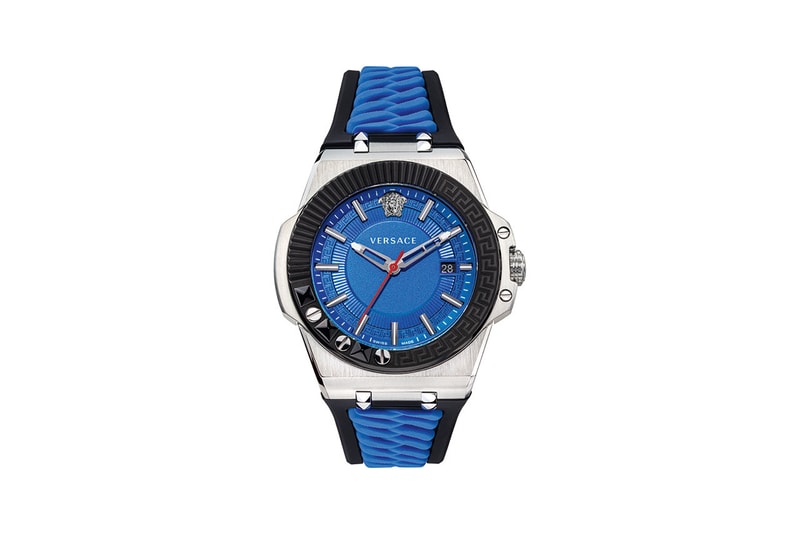 versace chain reaction sneaker watch red black blue release information macy's buy cop purchase medusa greca print 