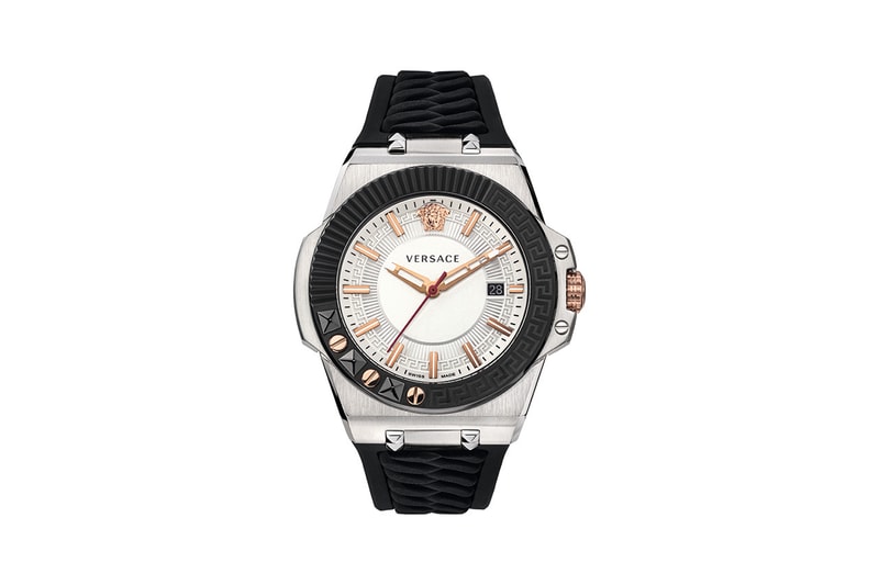 versace chain reaction sneaker watch red black blue release information macy's buy cop purchase medusa greca print 