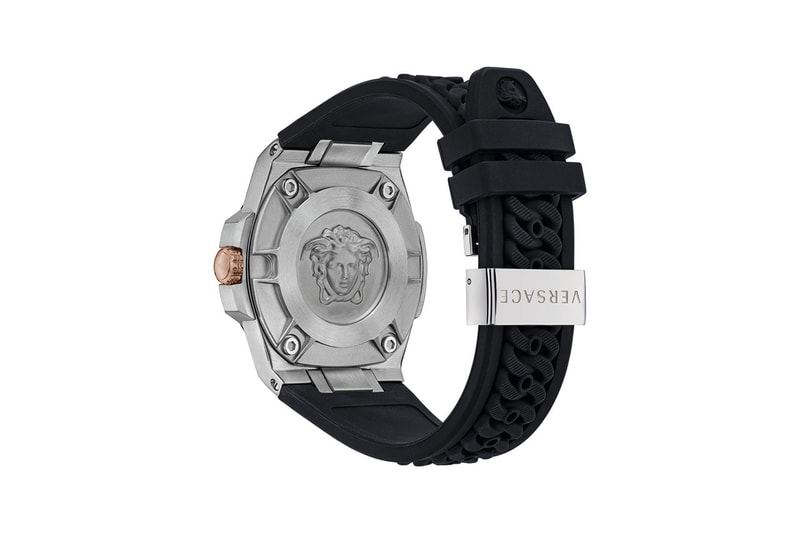 versace chain reaction sneaker watch red black blue release information macy's buy cop purchase medusa greca print 