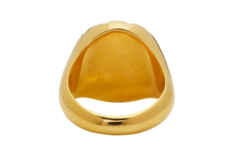 Versace Gold Palazzo Crystal Medusa Round Ring Release Info Date Buy