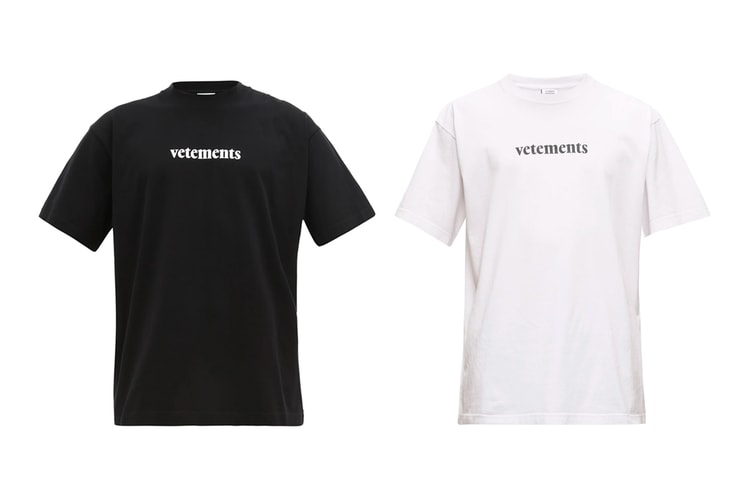 Vetements Bolsters Logo T-shirt With Postage Bar Code Patch